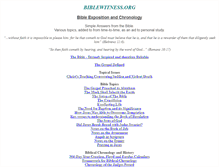 Tablet Screenshot of biblewitness.org